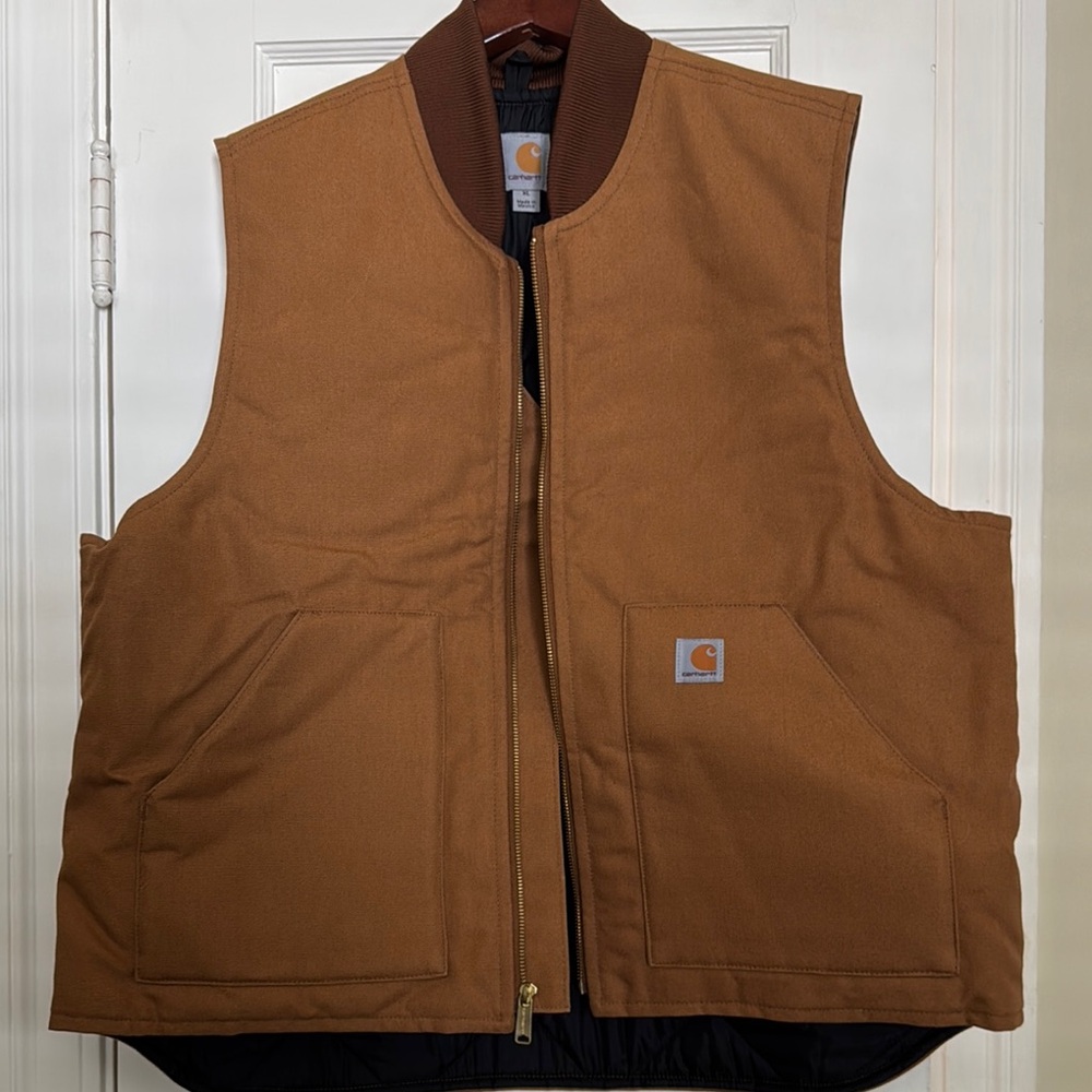 Carhartt Brown Canvas Workwear Vest